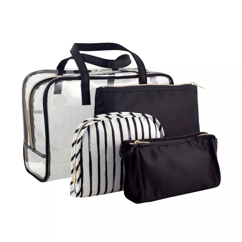 Sonia Kashuk Black and White Cosmetic Bag Set
